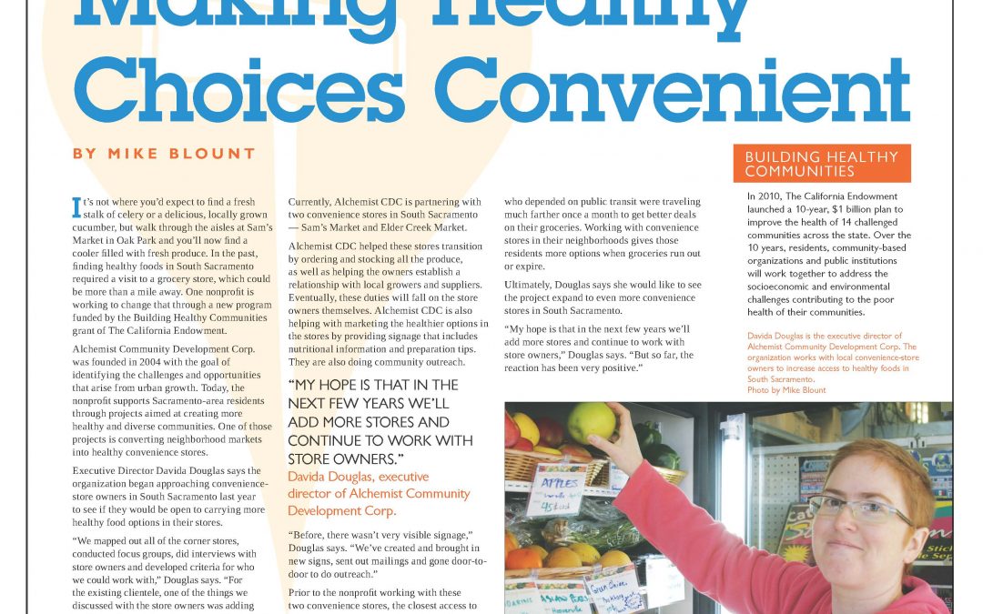 Sacramento News & Review: Making Healthy Choices Convenient